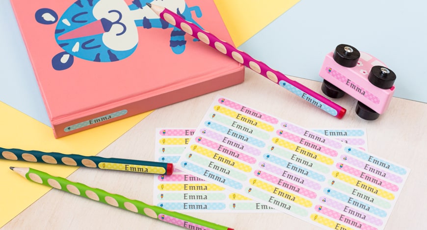 Peenikesed nimesildid koolitarvetele