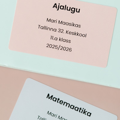 Kleepsud õpikutele ja vihikutele