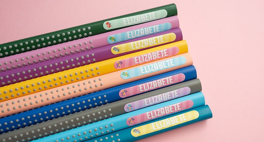 Vidēja lieluma vārda uzlīmes